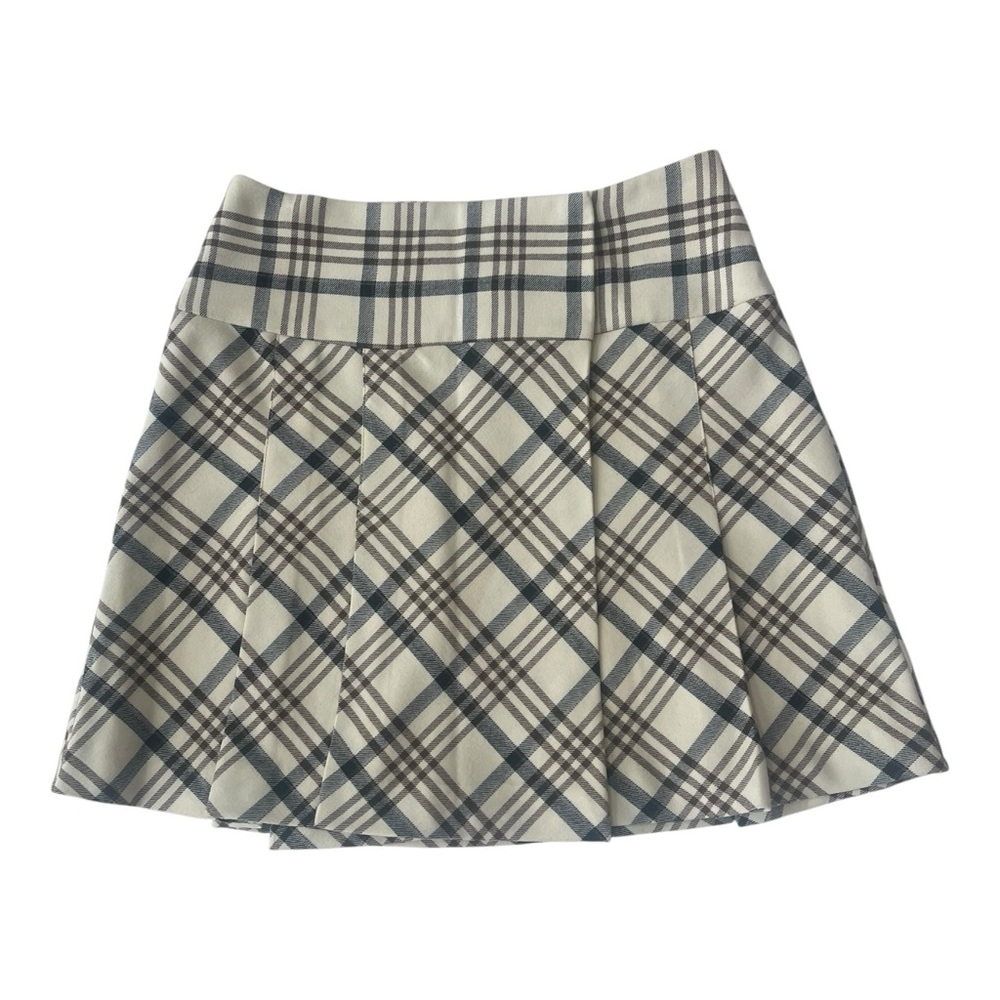 The Limited Black and White Cream Mini A-Line Pleated Skirt Size 2 - Picture 3 of 15